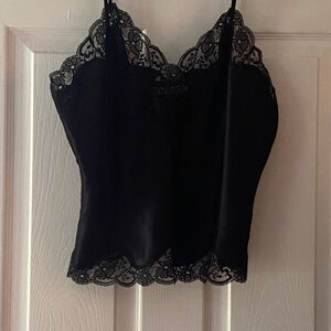 Victoria's Secret Black Bustier Camisole Sleeveless Top